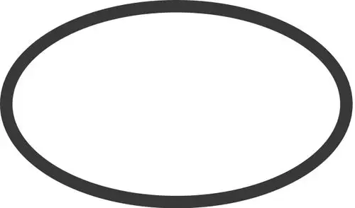 O-Ring von Hansgrohe, runde Form mit durchgehendem, geschlossenen Rand, geeignet für Dichtungsanwendungen in Rohrverbindungen.
